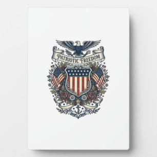 Patriottische Cottagecore Amerika Vector Grafische Fotoplaat