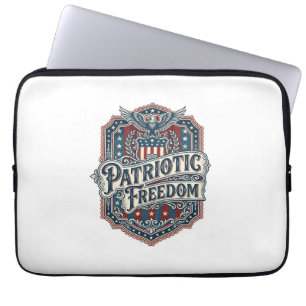 Patriottische Country Gospel Vector Grafische T-sh Laptop Sleeve