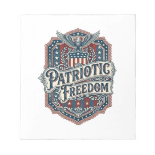 Patriottische Country Gospel Vector Grafische T-sh Notitieblok