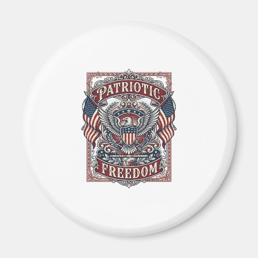 Patriottische County Parade Vector Grafische T-shi Magneet (Voorkant)