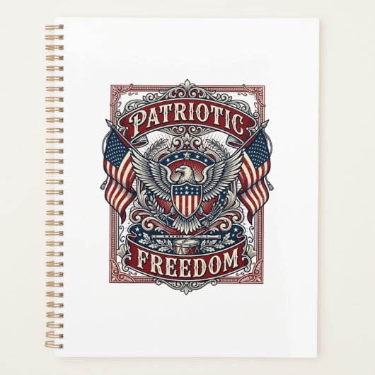 Patriottische County Parade Vector Grafische T-shi Planner (Voorkant)