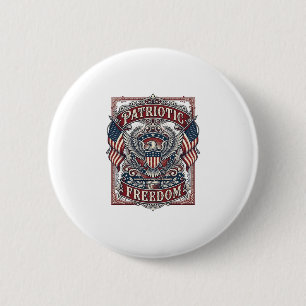 Patriottische County Parade Vector Grafische T-shi Ronde Button 5,7 Cm