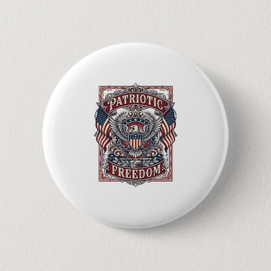Patriottische County Parade Vector Grafische T-shi Ronde Button 5,7 Cm (Voorkant)