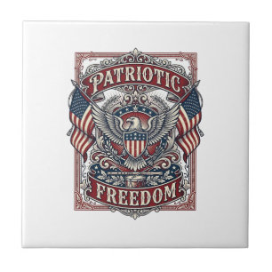 Patriottische County Parade Vector Grafische T-shi Tegeltje