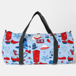 Patriottische cowboy wiccan cowgirl western plunjezak