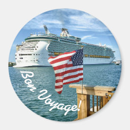 Patriottische Cruise Sailaway Bon Voyage Magneet