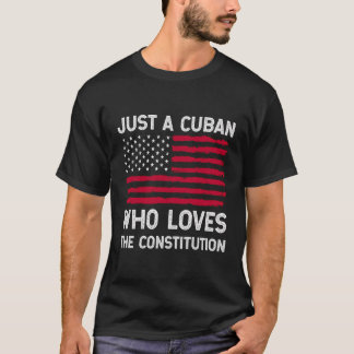 Patriottische Cubaan die houdt van de grondwet T-shirt