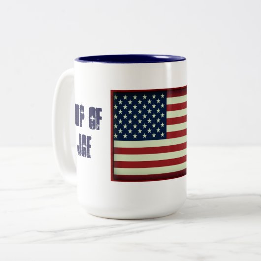 Patriottische Cup van Joe Beverage Mok (Voorkant links)