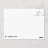 Patriottische cupcake op blauwe strepen briefkaart (Achterkant)