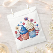 Patriottische cupcakes bedankzakje (Geknipt)