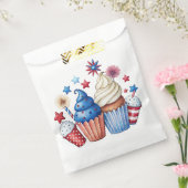 Patriottische cupcakes bedankzakje (Gezegeld)