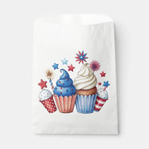 Patriottische cupcakes