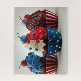 Patriottische cupcakes legpuzzel