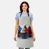 Patriottische cupcakes schort (Gedragen)