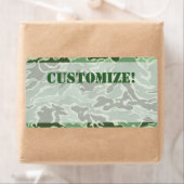 Patriottische Custom Groene Leger Camouflage Label (Insitu)