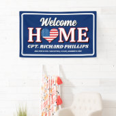 Patriottische Custom Militaire Welkom thuis Spandoek (Insitu)