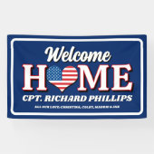 Patriottische Custom Militaire Welkom thuis Spandoek (Horizontaal)