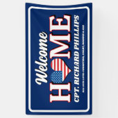 Patriottische Custom Militaire Welkom thuis Spandoek (Verticaal)