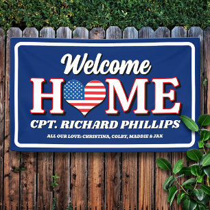 Patriottische Custom Militaire Welkom thuis Spandoek