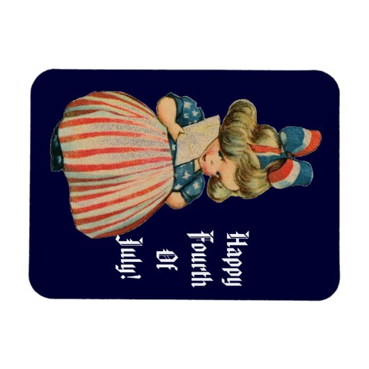 patriottische cutie magneet (Horizontaal)