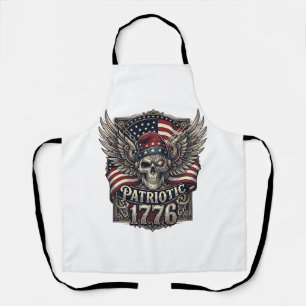 Patriottische Cyber Liberty Schedel Cyberpunk Toek Schort