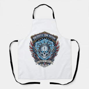 Patriottische Cyber Liberty Schedel Cyberpunk Toek Schort