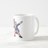 Patriottische Dabbing Heer Vintage Vector Design_ Koffiemok (Voorkant rechts)