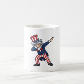 Patriottische Dabbing Heer Vintage Vector Design_ Koffiemok (Center)