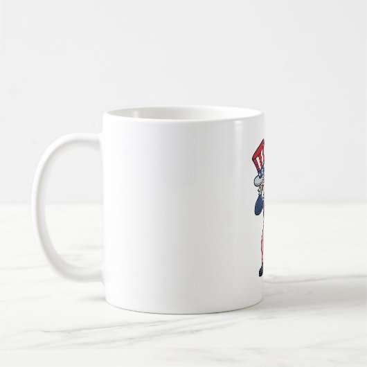 Patriottische Dabbing Heer Vintage Vector Design_ Koffiemok (Links)
