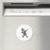 Patriottische Dabbing Heer Vintage Vector Design_ Magneet (Insitu (Vaatwasser))