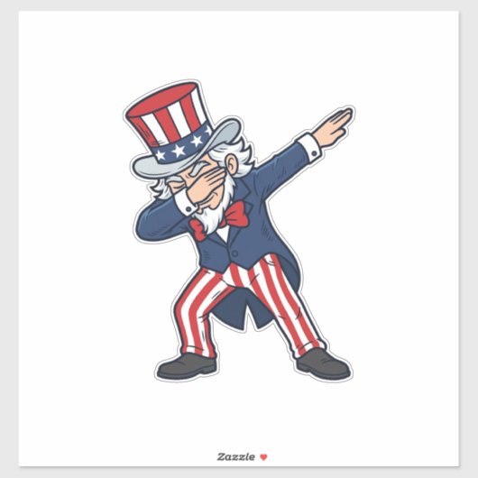 Patriottische Dabbing Heer Vintage Vector Design_ Sticker (Vel)