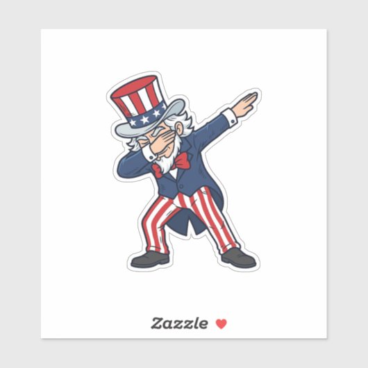 Patriottische Dabbing Heer Vintage Vector Design_ Sticker (Vel)