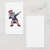 Patriottische Dabbing Heer Vintage Vector Design_ Visitekaartje (Voorkant / Achterkant)