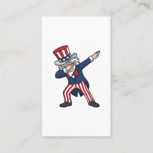 Patriottische Dabbing Heer Vintage Vector Design_ Visitekaartje