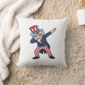 Patriottische Dabbing Heer Vintage Vector Ontwerp_ Kussen (Deken)