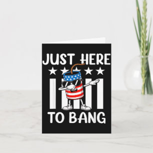 Patriottische dabbing vuurwerk usa voor vier juli kaart