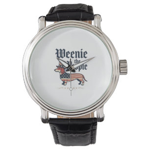 Patriottische Dachshund T-shirt voor het Volk_1 Horloge