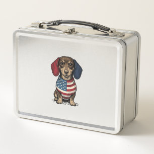 Patriottische Dachshund Vintage Gravure Vector Ont