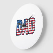 Patriottische DAD Vector T-shirt Ontwerp_1 Grote Klok (Hoek)