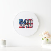 Patriottische DAD Vector T-shirt Ontwerp_1 Grote Klok (Huis)