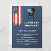 Patriottische Dag BBQ Party Kaart (Voorkant)