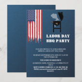 Patriottische Dag BBQ Party Kaart (Voorkant / Achterkant)