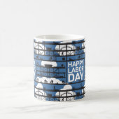 Patriottische Dag van de Arbeid T - shirts voor we Koffiemok (Center)