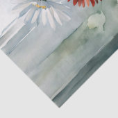 Patriottische Daisies in een Mason Jar Waterverf Tissuepapier (Detail)