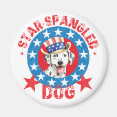 Patriottische Dalmatian Magneet (Voorkant)