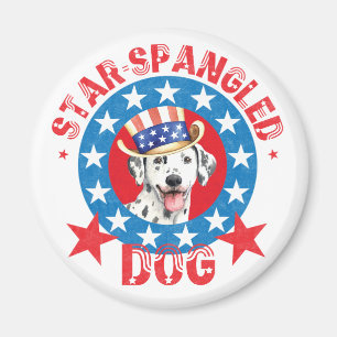 Patriottische Dalmatian Magneet