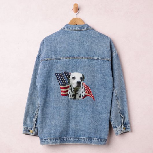 Patriottische Dalmation Denim jas Denim Jacket (Hangar)