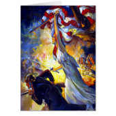  patriottische dame liberty American Flag Eagle (Voorkant)