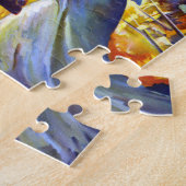  patriottische dame liberty American Flag Eagle Legpuzzel (Zijkant)