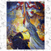  patriottische dame liberty American Flag Eagle Legpuzzel